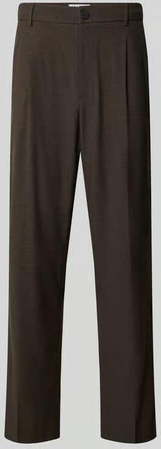 Jake*s Studio Men Regular fit bandplooibroek met viscose