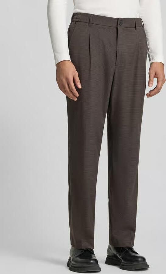 Jake*s Studio Men Regular fit bandplooibroek met viscose - Foto 2
