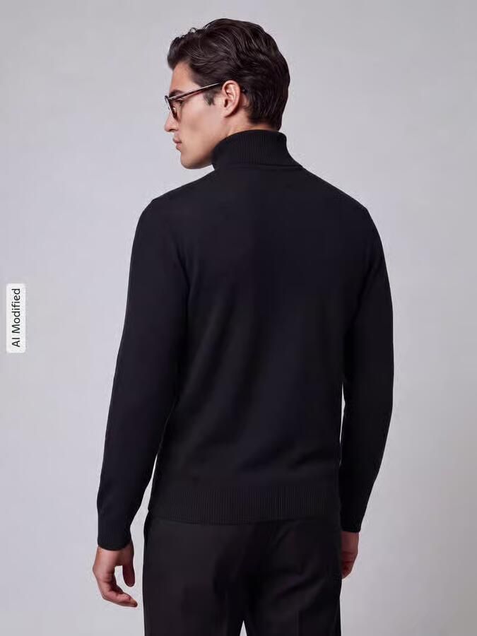 Jake*s Studio Men Regular fit coltrui van zuivere wol - Foto 2
