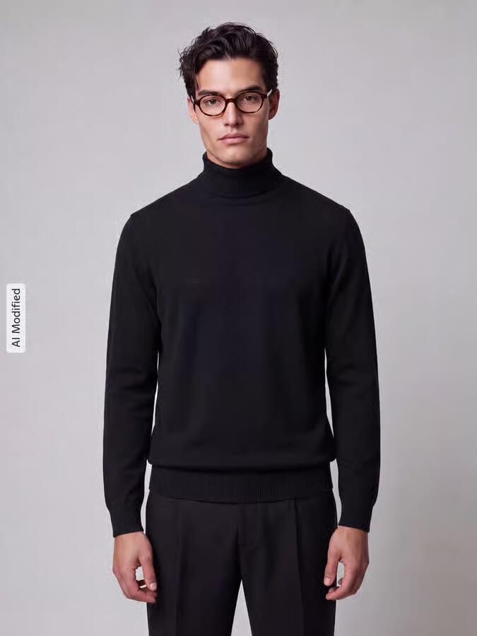 Jake*s Studio Men Regular fit coltrui van zuivere wol - Foto 3