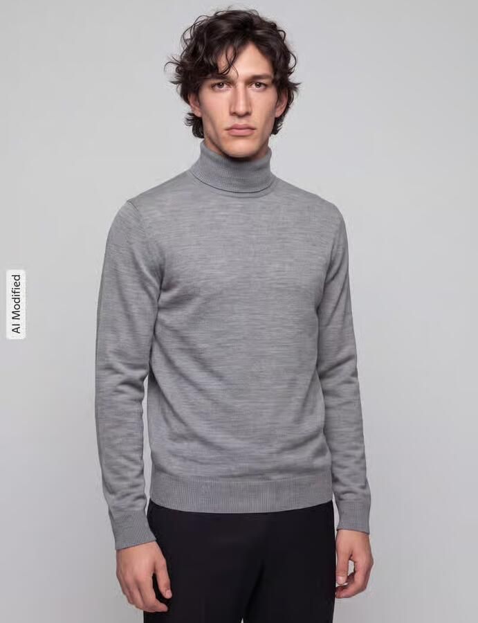 Jake*s Studio Men Regular fit coltrui van zuivere wol - Foto 2