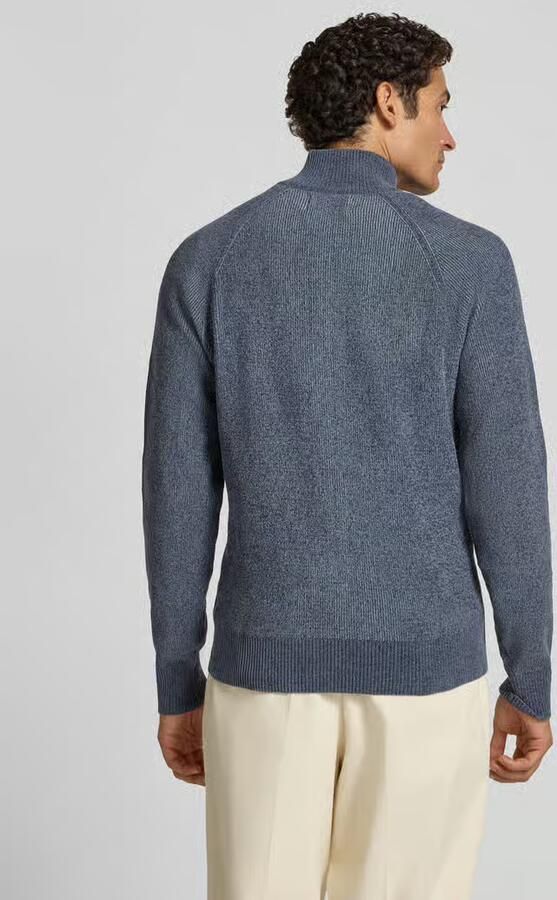 Jake*s Studio Men Regular fit gebreid jack met opstaande kraag - Foto 2