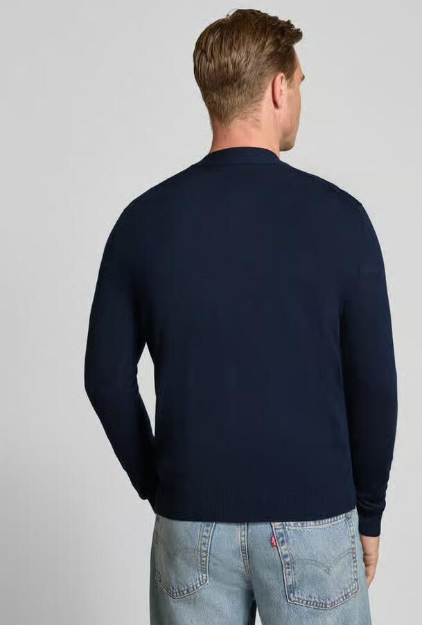Jake*s Studio Men Regular fit gebreid jack van pure wol - Foto 2