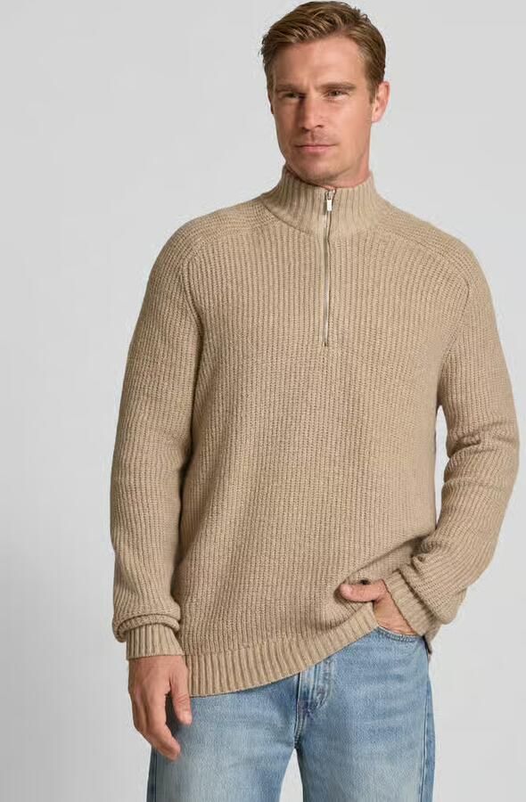Jake*s Studio Men Regular fit gebreide pullover met wol - Foto 2