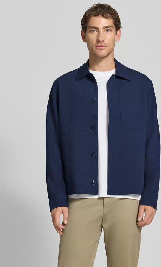 Jake*s Studio Men Regular fit overhemdjack met viscose - Foto 3