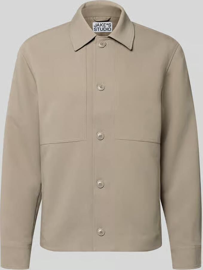 Jake*s Studio Men Regular fit overhemdjack met viscose