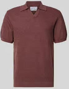 Jake*s Studio Men regular fit poloshirt in brei-look