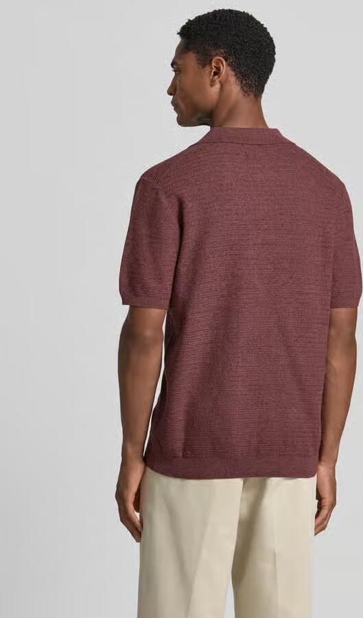 Jake*s Studio Men regular fit poloshirt in brei-look - Foto 3