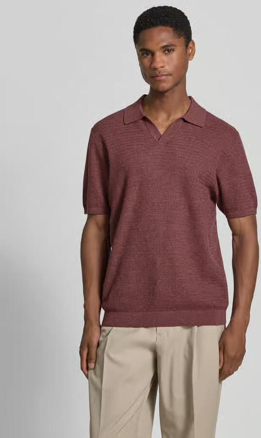 Jake*s Studio Men regular fit poloshirt in brei-look - Foto 2