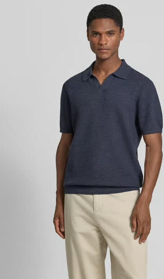 Jake*s Studio Men regular fit poloshirt in brei-look - Foto 4