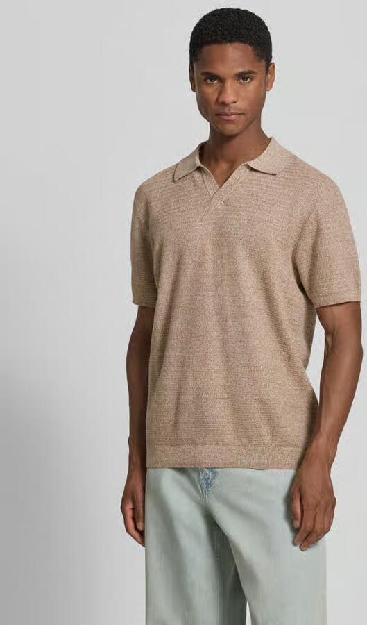 Jake*s Studio Men regular fit poloshirt in brei-look - Foto 3