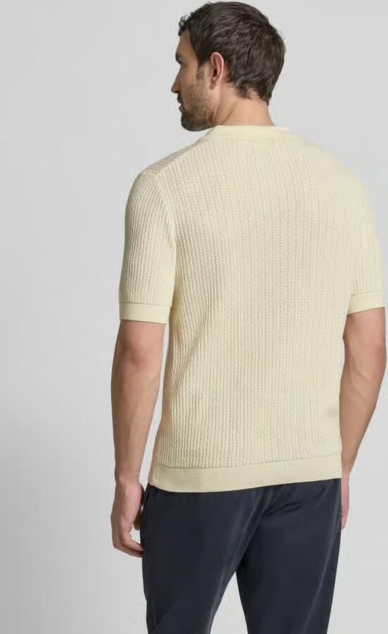 Jake*s Studio Men Regular fit poloshirt met kabelpatroon