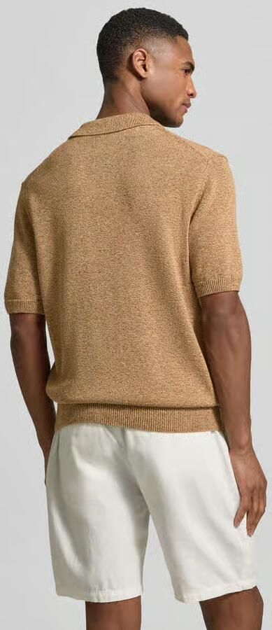 Jake*s Studio Men regular fit poloshirt van katoen-linnenmix