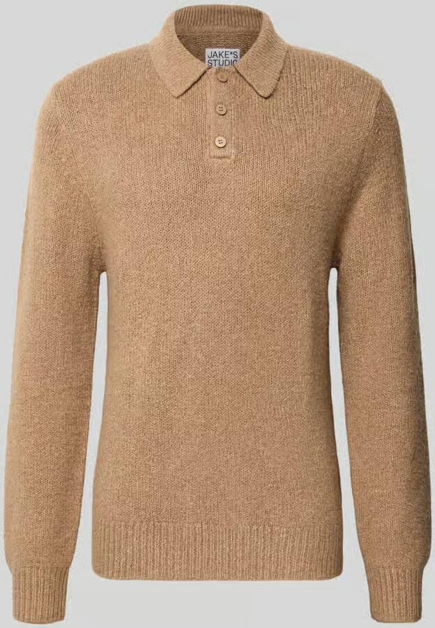Jake*s Studio Men Regular fit pullover met katoen en wol model 'WALTER'