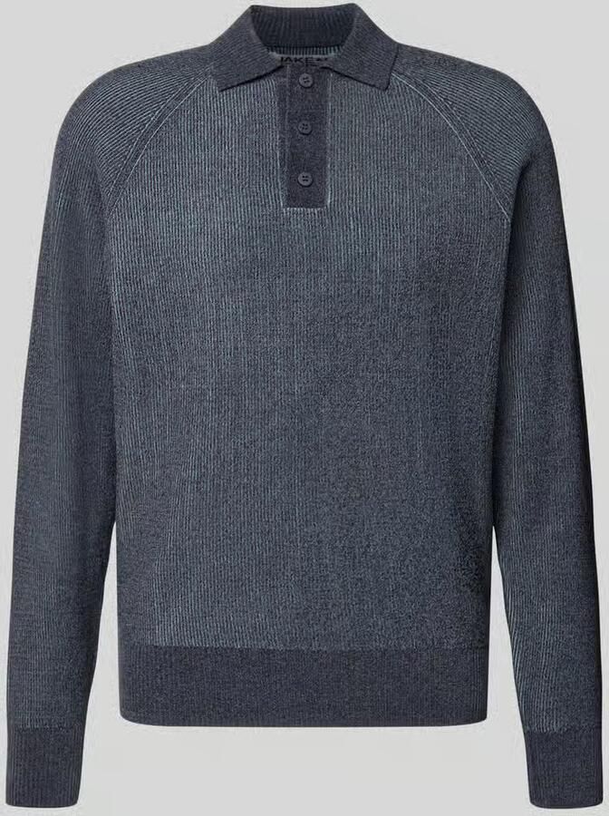 Jake*s Studio Men Regular fit pullover met polokraag