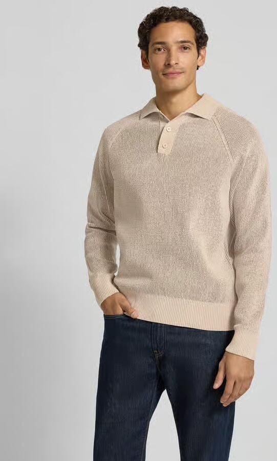 Jake*s Studio Men Regular fit pullover met polokraag - Foto 3
