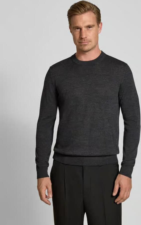 Jake*s Studio Men Regular fit pullover van pure wol - Foto 3