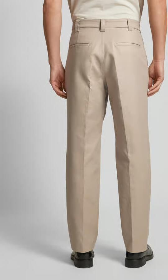 Jake*s Studio Men Regular fit stoffen broek van katoenmix met persplooien - Foto 3