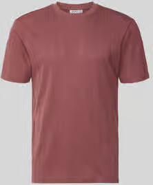 Jake*s Studio Men regular fit T-shirt met all-over gaatjesmotief stitching