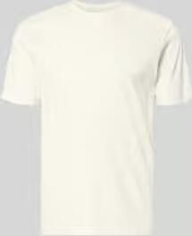 Jake*s Studio Men regular fit T-shirt met all-over gaatjesmotief stitching