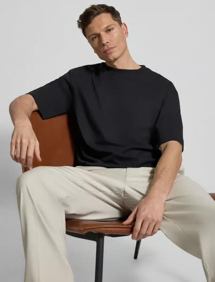 JAKE*S STUDIO MEN Regular fit T-shirt van puur katoen - Foto 2