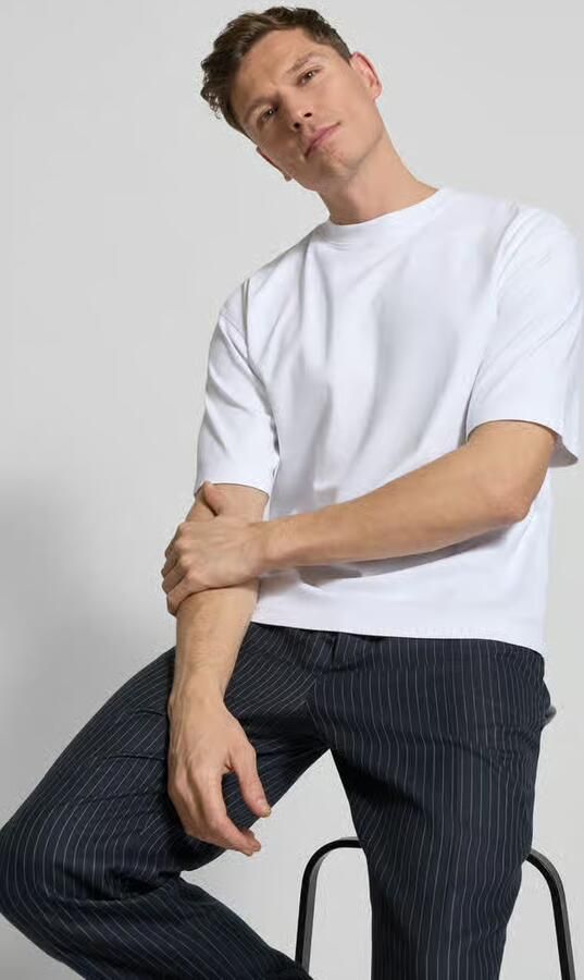 JAKE*S STUDIO MEN Regular fit T-shirt van puur katoen - Foto 2