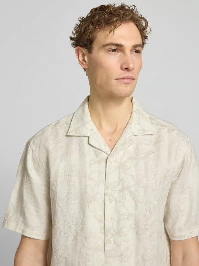 Jake*s Studio Men regular fit vrijetijdshemd van puur linnen - Foto 2