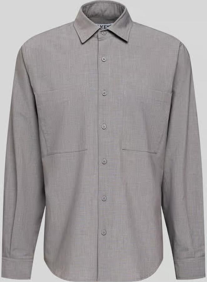 Jake*s Studio Men Regular Fit vrijetijdsoverhemd met viscosegehalte