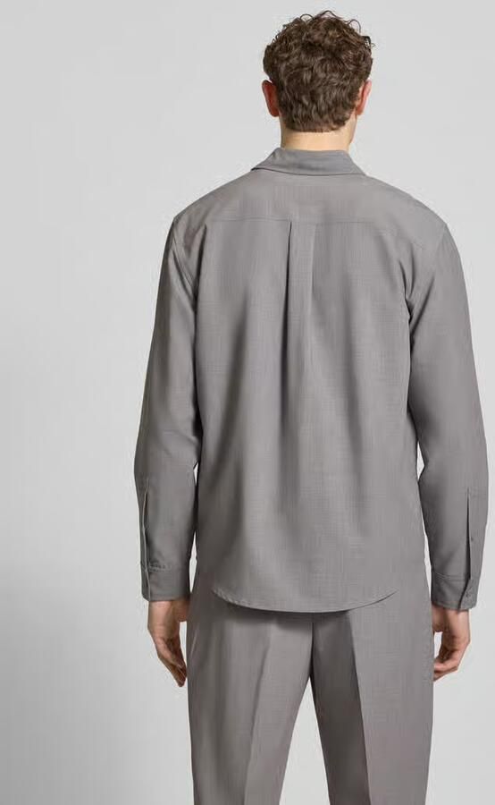 Jake*s Studio Men Regular Fit vrijetijdsoverhemd met viscosegehalte - Foto 3