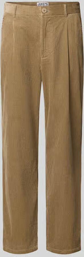 Jake*s Studio Men relaxed fit corduroy broek van 100% katoen model 'MORTEN'