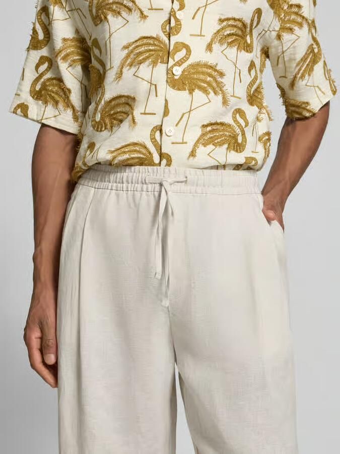 Jake*s Studio Men Relaxed fit linnenbroek van puur linnen
