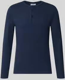 Jake*s Studio Men relaxed fit shirt met lange mouwen van katoenmix model 'MORRIS'