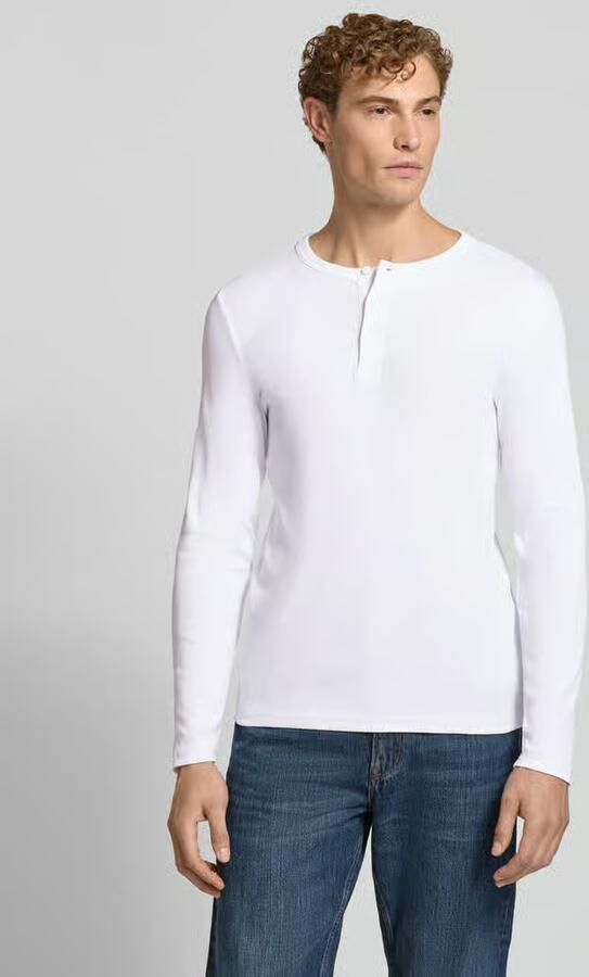 Jake*s Studio Men relaxed fit shirt met lange mouwen van katoenmix model 'MORRIS' - Foto 3