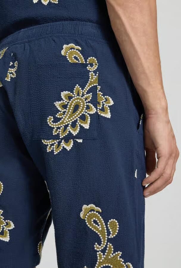 Jake*s Studio Men Short met stitchings en elastische band