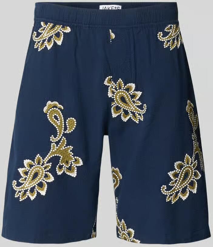 Jake*s Studio Men Short met stitchings en elastische band - Foto 2