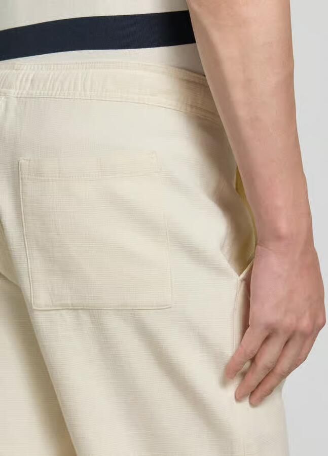Jake*s Studio Men short van katoen met elastische band