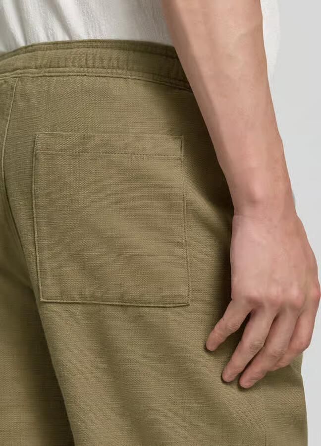 Jake*s Studio Men short van katoen met elastische band
