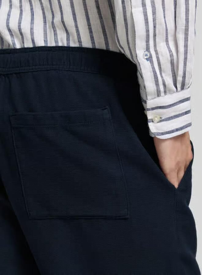 Jake*s Studio Men short van katoen met elastische band