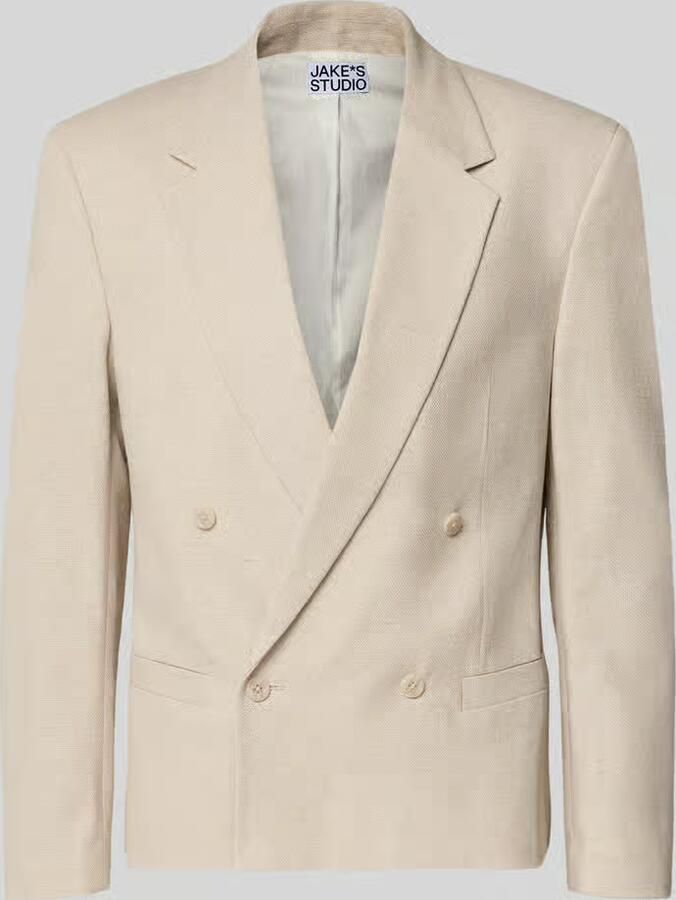JAKE*S STUDIO MEN Slim fit colbert met linnen