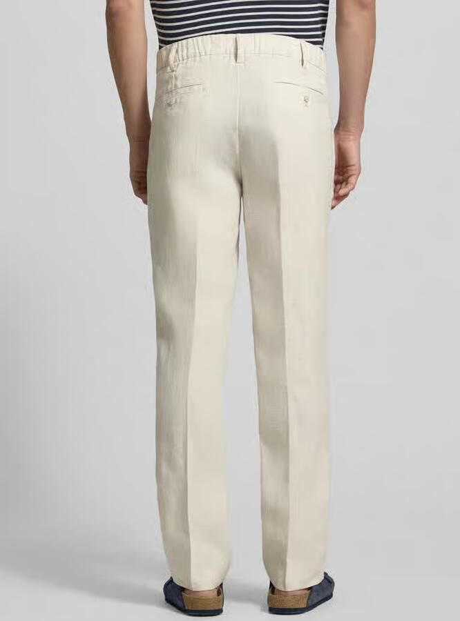 Jake*s Studio Men straight fit linnen broek met persplooien - Foto 2