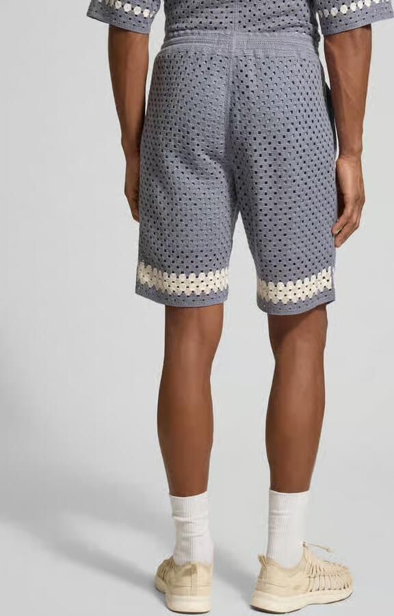 Jake*s Studio Men Straight fit short met gaatjesmotief - Foto 3