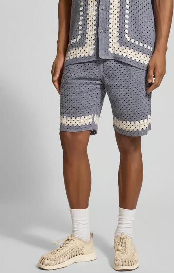Jake*s Studio Men Straight fit short met gaatjesmotief - Foto 4