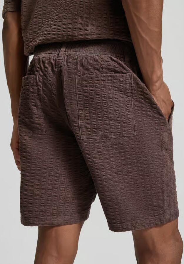 Jake*s Studio Men Straight fit short met structuurpatroon