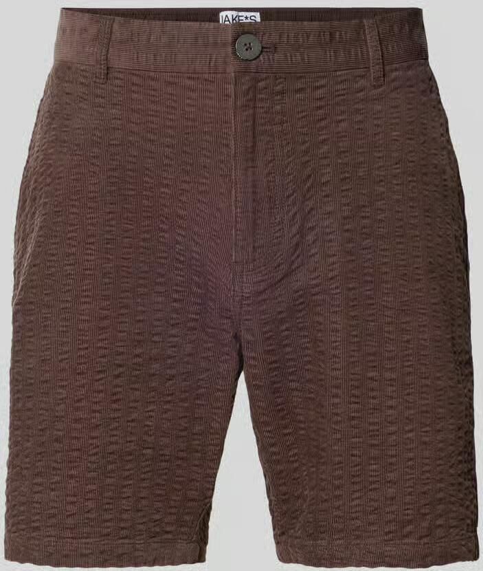Jake*s Studio Men Straight fit short met structuurpatroon - Foto 2