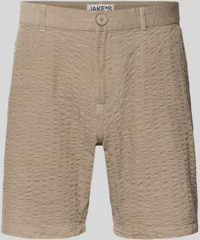 Jake*s Studio Men Straight fit short met structuurpatroon - Foto 2