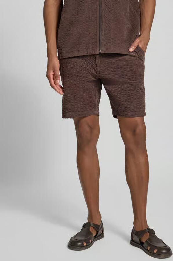 Jake*s Studio Men Straight fit short met structuurpatroon - Foto 2