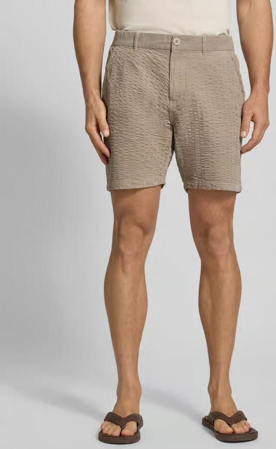 Jake*s Studio Men Straight fit short met structuurpatroon - Foto 3
