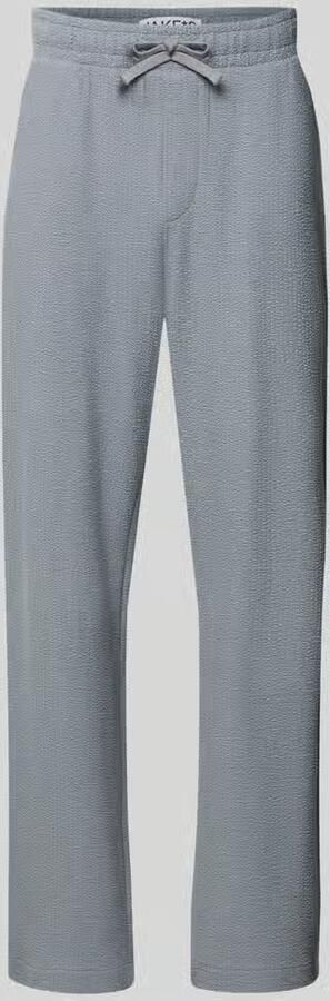 JAKE*S STUDIO MEN Straight fit sweatpants met elastische band - Foto 2