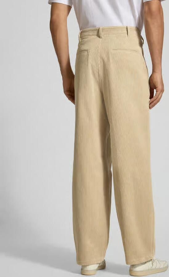Jake*s Studio Men Straight leg corduory broek met achterzakken