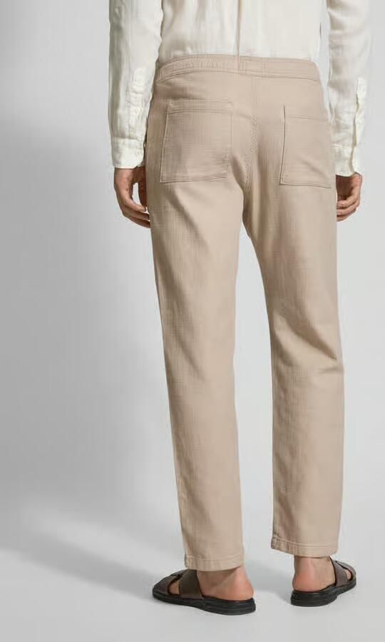 Jake*s Studio Men Straight leg stoffen broek met structuurmotief